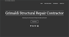 Desktop Screenshot of grimaldicontractors.com