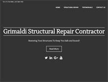 Tablet Screenshot of grimaldicontractors.com